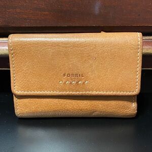 Fossil vintage Brown Leather Wallet